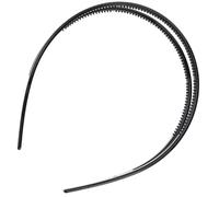 Two-tier Black Plastic Headband for Girls and Female Daily Wear