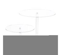 Two-tier clear cake stand, adjustable, stylish, transparent acrylic, 2-tier cupcake holder, multi-tier cake stand for dessert presentation, for weddings, birthdays, anniversaries