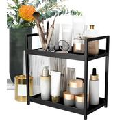 Two Tier Desk Organizer: Compact Desk Shelf, Countertop Display Shelf, Storage Stand | Efficient Modern Space Organization