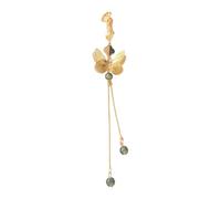 Two-Tier Metallic Butterfly Pin Adjustable Drop Handmade Elegant Accessory For Cheongsam Dresses & Evening Gowns Fashionable Hairpin Accessory