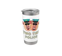 Two Tier Policing Stainless Steel Insulated Tumbler