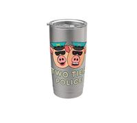 Two Tier Policing Stainless Steel Insulated Tumbler
