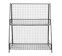 Two Tier Water Bottle Rack Iron Cup Holder for Kitchen Countertop Storage | Black Multi-grid Design, Wide Stable Base, Non-tip Structure, Smooth Burr-free Finish, Supports Faster Drying