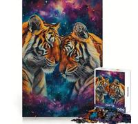 Two Tigers In Love 1000 Adult Pieces Jigsaw Puzzle Brain Agility Relaxed Leisure Secure Join Warm Xmas Gift (38x52cm)