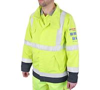 BEESWIFT ARC COMPLINANT WOVEN HI-VIS TWO-TONE JACKET SATURN YELLOW / NAVY L