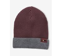 Two-Tone Beanie in Rib Knit for Girls rose