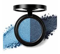 Two-Tone Blue Eyeshadow, Highly Pigmented Glitter Eye Shadows | Creamy Texture for Easy Blend, Eye Make-up, Creamy Eye Shadow Palette for Natural Look, #5 Blue