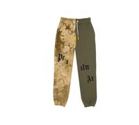 Two-Tone Cotton Joggers - male - Palm Angels - Sweatpants - Green - M - Trousers M