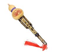Two-tone Cucurbit Flute Musical Instrument In C Key/B Flat Cucurbit Flute For Adults And Beginners Professional Hulusi (Color : C key)