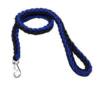 Two Tone Eight Strand Thick Woven Dog Leash, Suitable For Large Pet Dogs(Black blue,M)