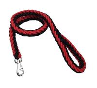 Two Tone Eight Strand Thick Woven Dog Leash, Suitable For Large Pet Dogs(Red black,S)
