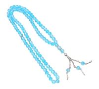 Two Tone Imitation Agate Beaded Wristband 99 Smooth Round Beads Breathable Design for Formal Or Daily Accessorizing Fashionable Double Color Rosary Beads