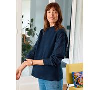 Two-tone maternity jumper navy blue