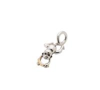 Two-tone Movable Monkey Dangle Charm - female - Pandora - Necklaces - White - ONE SIZE - Accessories ONE SIZE