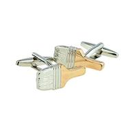Two Tone Paint Brush Painter Decorator Cufflinks Presented in a Box
