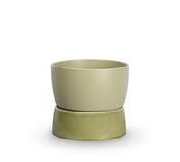 Two Tone Planter Jar Large Artichoke Green