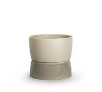 Two Tone Planter Pot Large Dune Grey