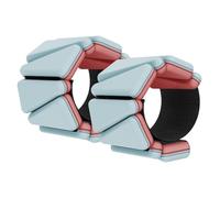 Two-Tone Silicone Weighted Bands Wrist Ankle Weights Strength Training Equipment Fitness Yoga Running Multiple(Mint green,1000g)