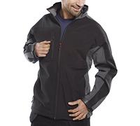 TWO TONE SOFT SHELL JACKET BLACK/GREY 5XL