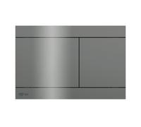 Two-touch stainless steel flush plate, PVD coating, Gun Metal (SATATDA)