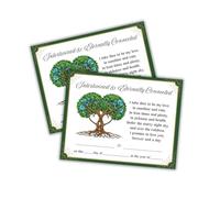 Two Trees Intertwined Certificate w Poem Wedding Marriage Ceremony 6pk 8.5x11” Celtic Handfasting Vows Renewal Anniversary Symbolic Unity Tree Bond