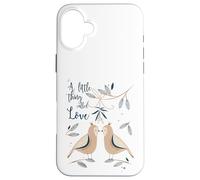 Two Turtle Doves 12 Days of Christmas Love Song Ornament Art Case for iPhone 16 Plus