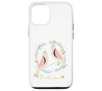 Two Turtle Doves 12 Days Of Christmas Song Coral Rhyme Xmas Case for iPhone 12/12 Pro