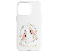 Two Turtle Doves 12 Days Of Christmas Song Coral Rhyme Xmas Case for iPhone 15 Pro Max