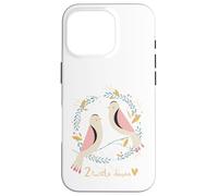 Two Turtle Doves 12 Days Of Christmas Song Coral Rhyme Xmas Case for iPhone 16 Pro