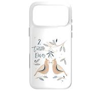 Two Turtle Doves 12 Days Of Christmas Song Coral Rhyme Xmas Case for iPhone 17 Pro Max