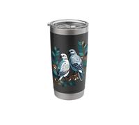 Two Turtle Doves Cut-Out Stencil-Style 2 Stainless Steel Insulated Tumbler
