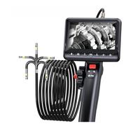 Two Way Articulating Borescope Industrial Endoscope With Dual Camera Head For Automotive Aircraft Mechanics HD Image(1m,8.5MM Dual Camera)