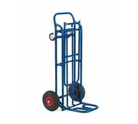 Two Way Cargo Truck; Fixed/Swivel Wheels; Steel; 150kg; Blue
