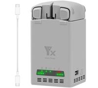 Two-Way Charging Hub for DJI Lito 1/Lito X1, Fast Charging Dock Station Fully Charge 2 Batteries in 1 Hour, Drone Battery Charger with USB-C Cable