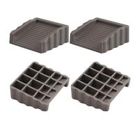 Two-Way Door Stop, Rubber Door Stopper, Home Anti-slam Wedge, Compact and Easy to Store, Versatile Use, 6.2x6.2x2.5cm, for Room Privacy, Living Room