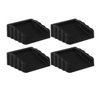 Two-Way Door Stop, Secure Door Stopper, Secure Entry Protector, with Two-Way Wedge Design, Portable Rubber Build, 6.2x6.2x2.5cm, for Home, Hotel, Room, Privacy, Safety, Security, Living