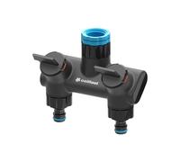 Two Way Garden Tap Hose Splitter Adjustable Flow G1/2 G3/4 G1in Connector