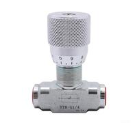 Two Way Hydraulic Flow Control Valve With Carbon Steel Body And Calibrated Adjustment Knob, Suitable For Fluids, Air, Gases, Oils, And Fuels In European Hydraulic Markets(STB-G1/4)