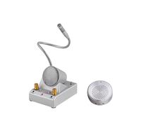 Two-way Intercom Microphone with Extended Stem Design, Automatic Noise Reduction, Anti-interference, Suitable for Hospital and Bank Use