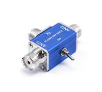 Two-Way Manual Coaxial Antenna Switch for Amateur Radio - 1 Input, 2 Outputs, 0-50 Frequency Range, 100W Power Handling, Aluminum Alloy Housing (SL-16)