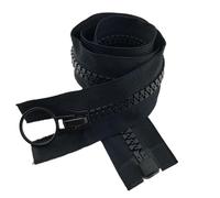 Two Way Open Ended Zipper 60-200cm Open-End Double Slider Zippers Jacket Plastic Zip DIY Garment Sew Zips Two-Way Opening Tail Zipper (Color : 1, Size : 200CM_NO5)