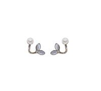 Two-way pearl fish tail earrings, Korean niche versatile, female light luxury advanced