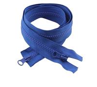 Two Way Slider Zip 2/5Pcs 80-150cm Sewing Zippers for Clothes Separating Zipper 5# Open-End Double Sliders Bags Zip for Jackets(RoyalBlue,NO5-5PCS_120CM)