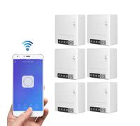 Two Way Smart Switch 10A AC100-240V Works with Amazon Alexa Google Home Assistant Nest Supports DIY Mode Allows to Flash the Firmware 6pcs