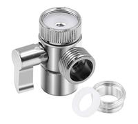 Two Way Tap Connector Space Saving 360 Rotation Designs Water Efficient Showers Diverters Upgrades for Showers & Hair Wash Shower Diverters