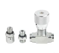 Two-Way Throttle Valve with 08L Connector, Carbon Steel Hydraulic Flow Control Valve STB-G1/4 G3/8, 5800 PSI Bidirectional Speed Regulator for(STB-G1/4)