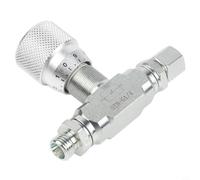 Two-Way Throttle Valve with 08L Connector | Hydraulic Flow Control Valve for STB-G1/4 or STB-G3/8 | Carbon Steel Body, for NPT Female Thread, 46 GPM, 5800 PSI(STB-G1/4)