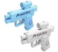 Two-Way Waters Guns for Prank Lovers, 2025 Reverse Prank Water Guns, School Office Prank (white+blue)