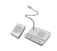 Two-Way Window Intercom with Speaker Amplifier, Adjustable Volume, Supports External Mic and Recording, for Drive-Thru, Banks, and Home Security