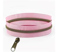 Two Way Zip 1-5Meters 5# Bronze Nylon Zippers Tape with Zipper Slider Head Plastic Coil Zips Clothing Decor Zip Repair Kits DIY Accessories